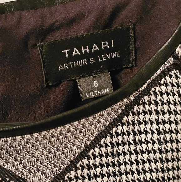 Tahari ASL Geometric‎ Dress Arthur S Levine Size 6 - Picture 2 of 5